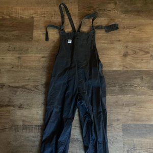Lucy and Yak Black Cotton Dungarees